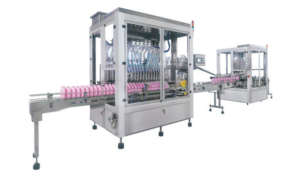 不锈钢自动洗涤剂灌装机 